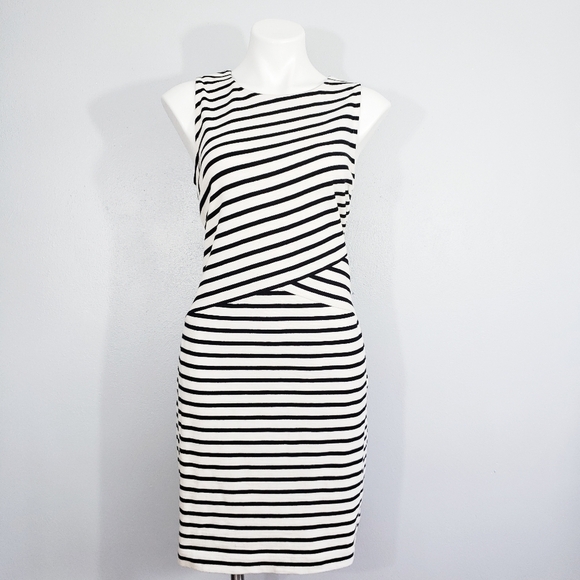 Talbots Striped Sleeveless Sheath Dress with Pockets Classic Workwear - Picture 2 of 5